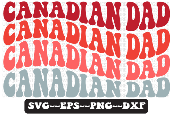 Canadian Dad Quote Retro Svg Design for Crafts and Graphics