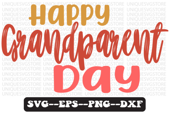 Happy Grandparent’s Day Retro SVG Design for Crafts and Graphics