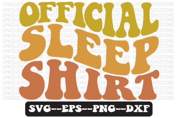 Official Sleep Quote Retro Svg Design for Blogs and Crafts