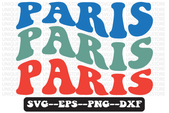 Paris Quote Retro Svg Design for Crafts and Graphics