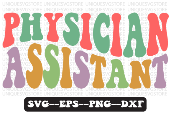 Physician Assistant Retro Svg Design for Graphics and Crafts