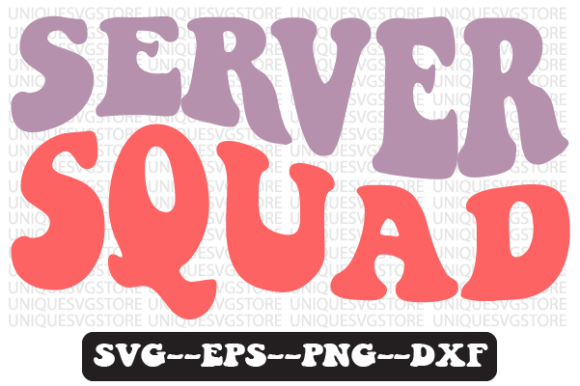 Server Squad Quote Retro SVG Design for Crafts and Graphics