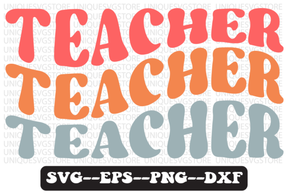 Teacher Quote Retro Svg Design for Crafts and Graphics