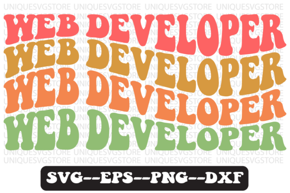 Web Developer Quote Retro Svg Design for Crafts and Graphics